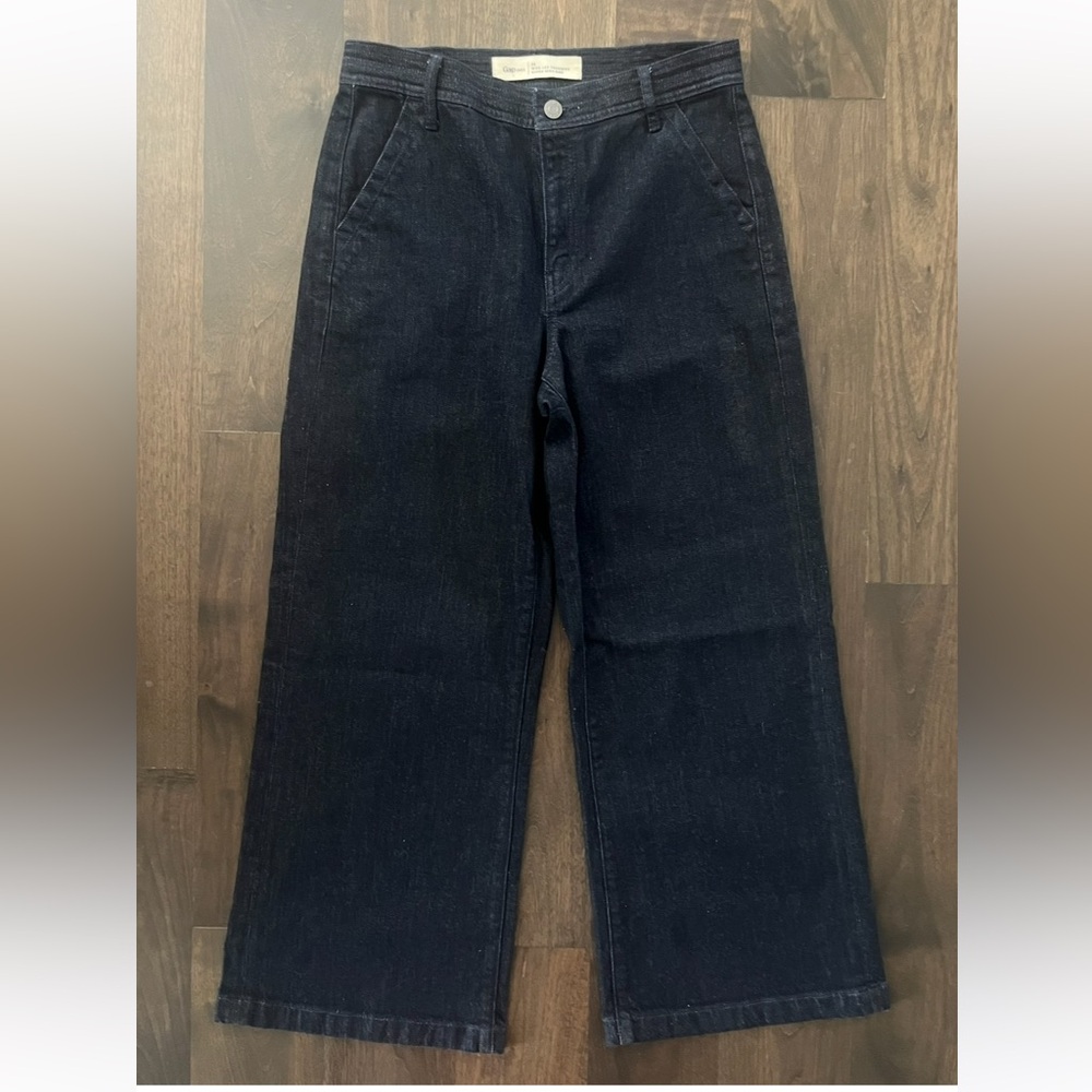 GAP 1969 - Dark Wash - Super High Rise Wide Leg Trouser Jeans - size 28